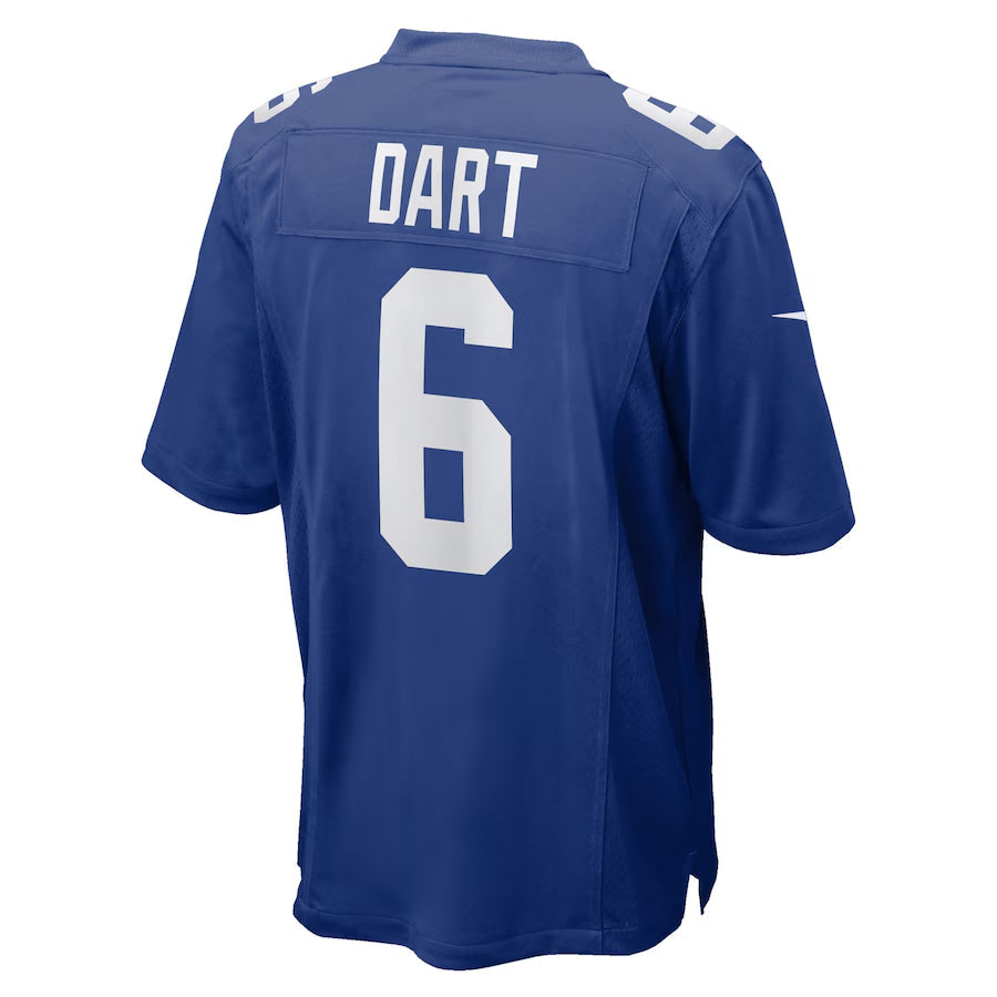New York Giants Jaxson Dart  Royal 2025  Draft First Round Pick Game Jersey