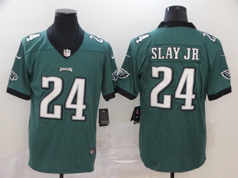 Men's Philadelphia Eagles Darius Slay Jr. #24 Midnight Green Game Jersey1