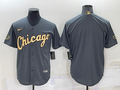 Men's Chicago White Sox Dark Gray Replica Blank Jersey1