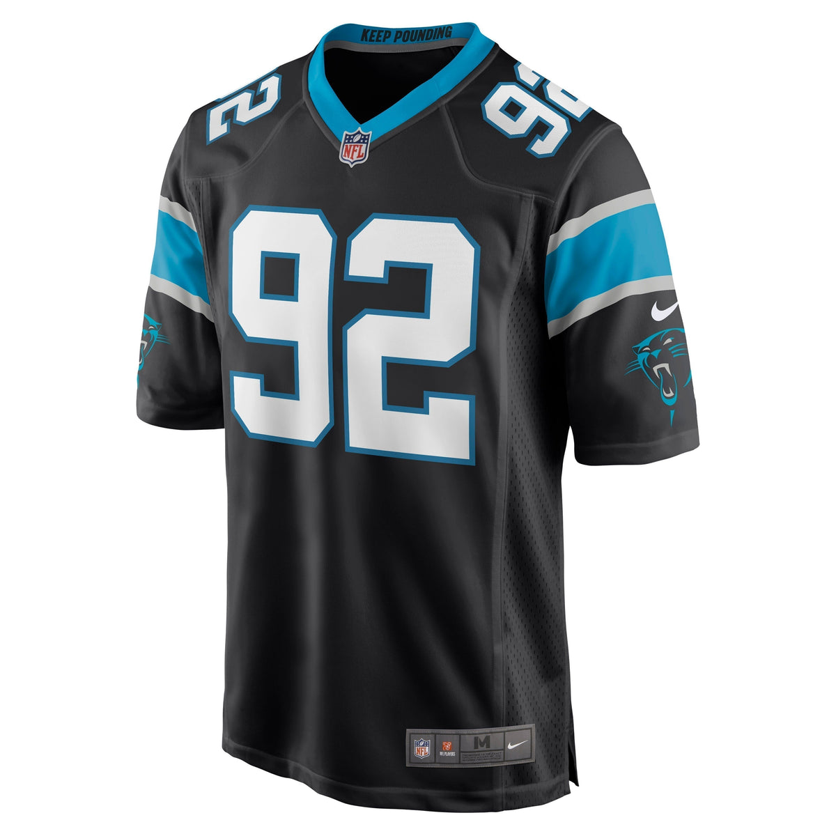 Zach Kerr Carolina Panthers  Game Jersey - Black