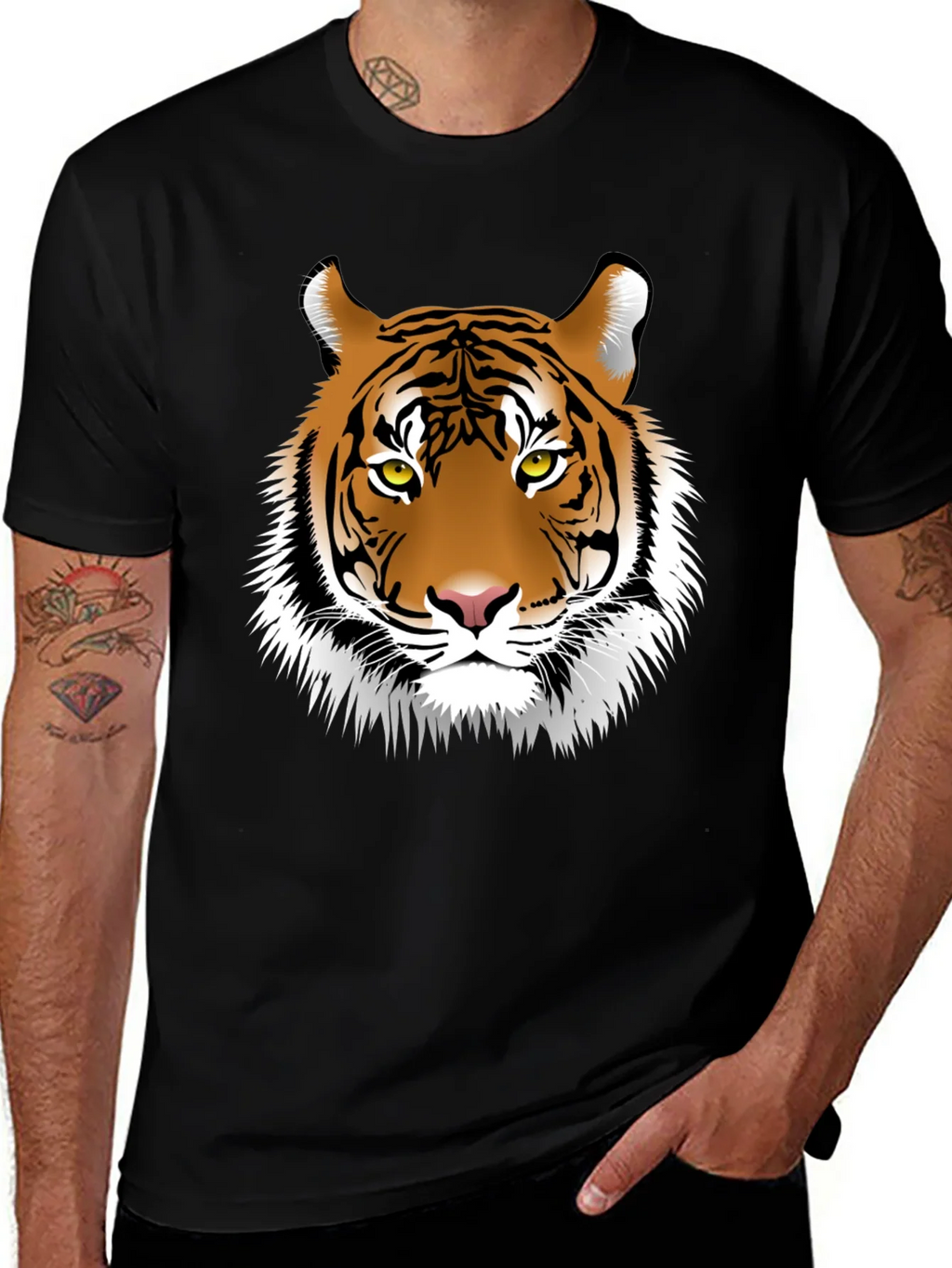 Tiger Graphic Tee - Bold Animal Print T-Shirt