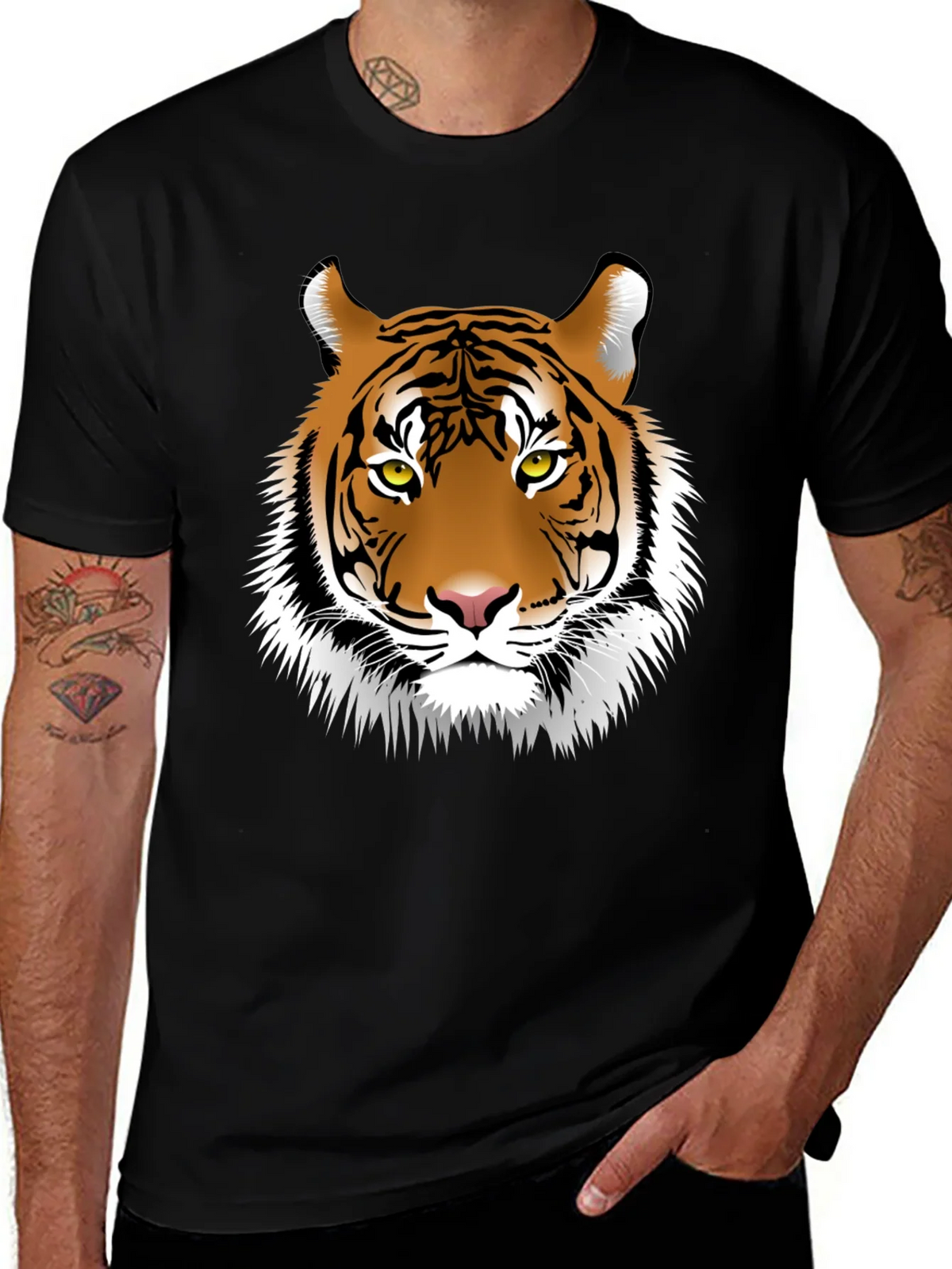 Tiger Graphic Tee - Bold Animal Print T-Shirt