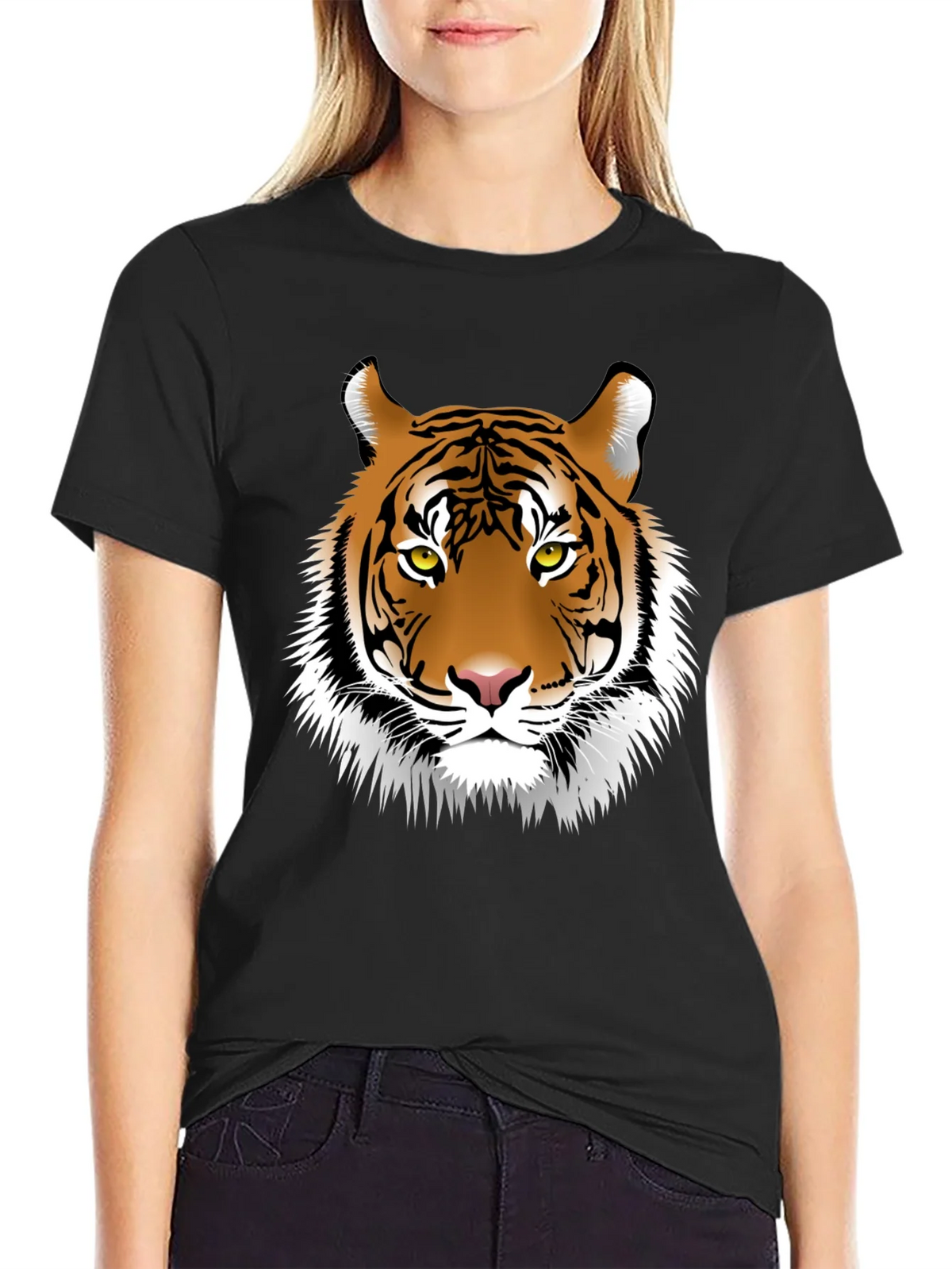 Tiger Graphic Tee - Bold Animal Print T-Shirt