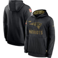 Men's New England Patriots  2020 Salute to Service Hoodie1 Black