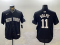 Men's New York Yankees Anthony Volpe #11 Black Replica Player Jersey1