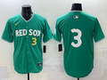 Men's Boston Red Sox Ceddanne Rafaela #3 Green 2025 City Connect Limited Player Jersey