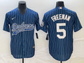 Men's Los Angeles Dodgers Freddie Freeman #5 Blue Player Jersey1 Joint Edition