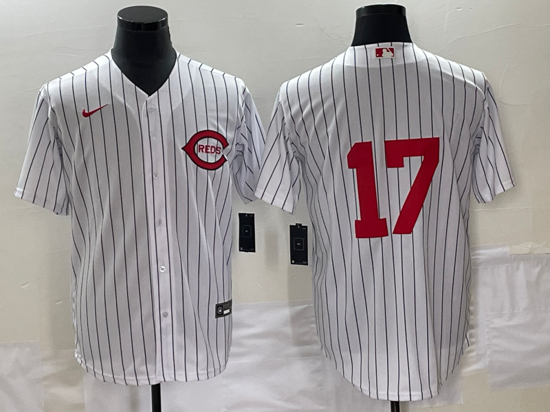 Men's Cincinnati Reds Aaron Boone #17 White 2022  at Field of Dreams Game Authentic Player Jersey