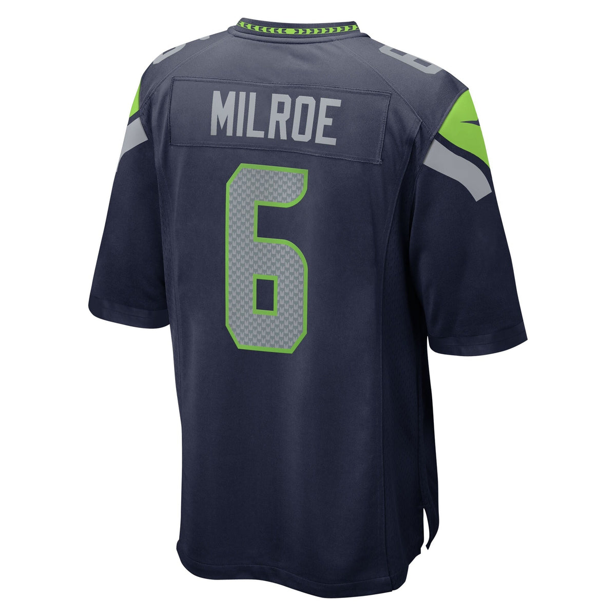Men's Seattle Seahawks Jalen Milroe  College Navy 2025  Draft Game Jersey