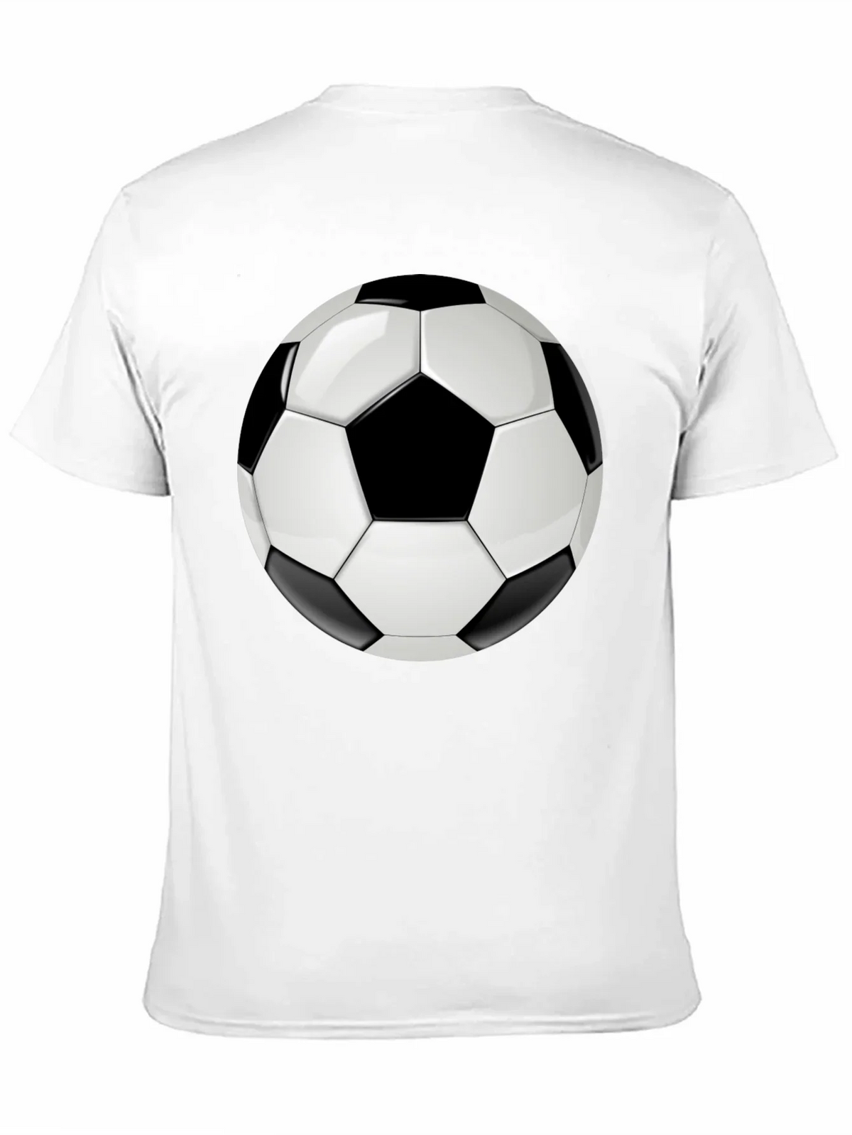Soccer Ball Graphic T-Shirt - Black