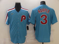 Men's Philadelphia Phillies Bryce Harper #3 Blue Replica Baseball Jersey1