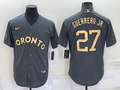 Men's Toronto Blue Jays Vladimir Guerrero Jr. #27 Gray Replica Player Jersey1