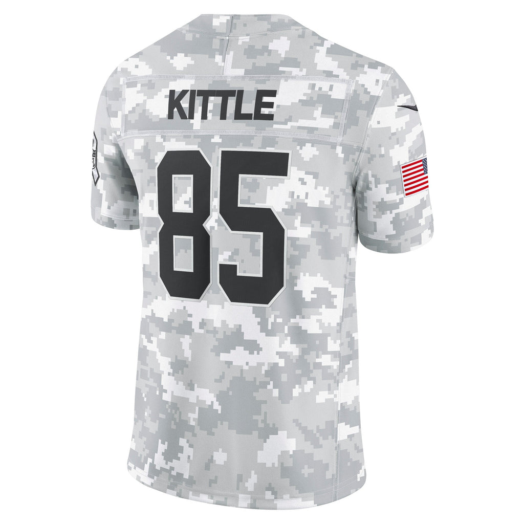 George Kittle San Francisco 49ers  2024 Salute to Service Limited Jersey - Arctic Camo