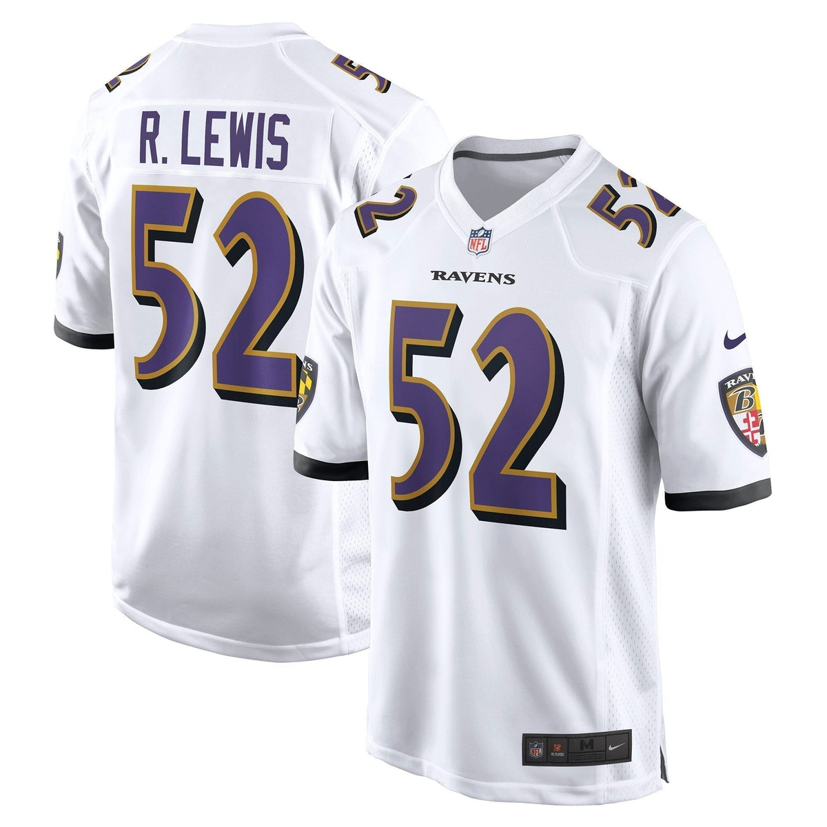 Ray Lewis Baltimore Ravens  Retired   Game Jersey - White