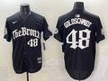 Men's New York Yankees Paul Goldschmidt #48 Black Replica Player Jersey
