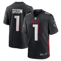Number 1 Groom Atlanta Falcons  Game Jersey - Black