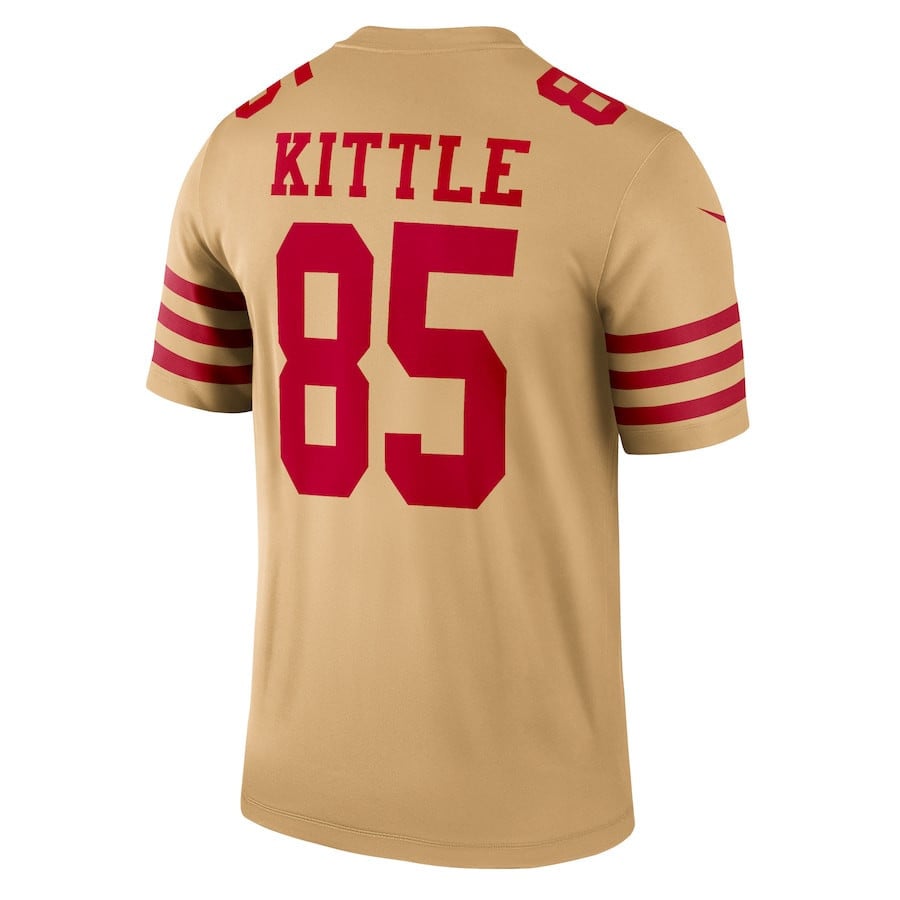 George Kittle 85 San Francisco 49ers Inverted Legend Jersey - Gold