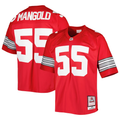 Men's Ohio State Buckeyes Nick Mangold #55 Scarlet Player Game Jersey