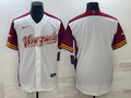 Men's 2023 World Baseball Classic Venezuela White Blank Jersey1