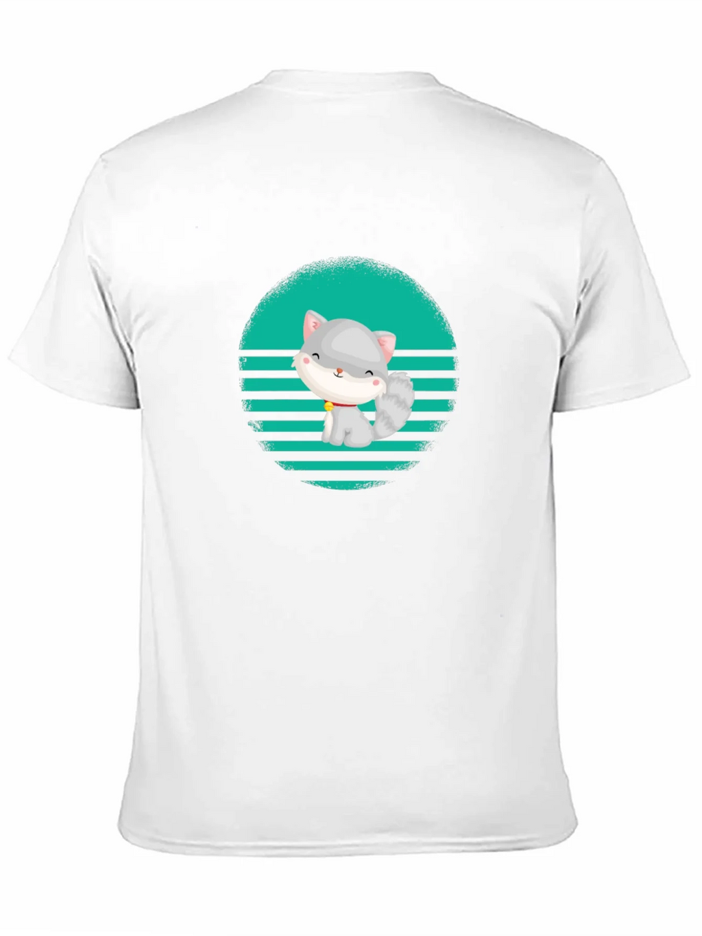 Cute Cat Graphic T-Shirt - Stylish Mens Tee