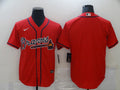Men's Atlanta Braves Red Replica Blank Jersey1