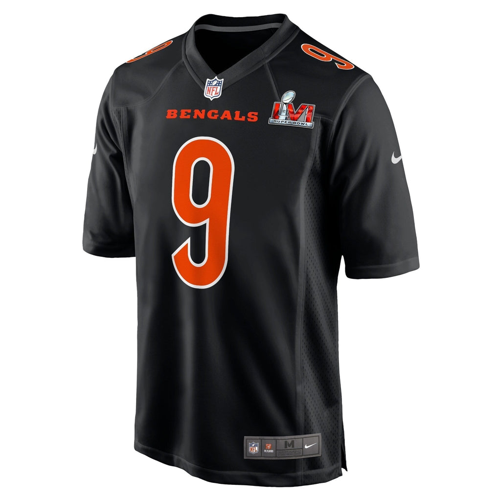 Joe Burrow Cincinnati Bengals  Super Bowl LVI Bound Game Fashion Jersey - Black