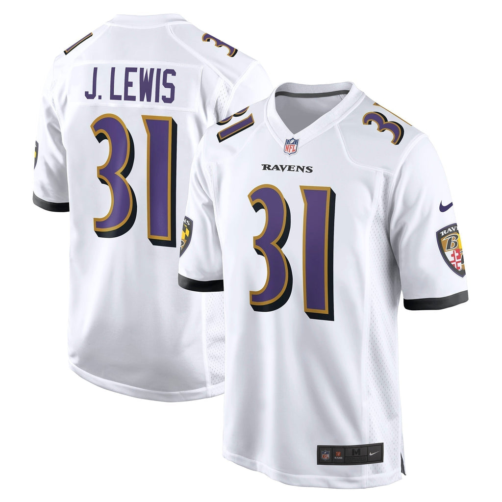 Jamal Lewis Baltimore Ravens  Retired   Game Jersey - White