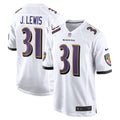 Jamal Lewis Baltimore Ravens  Retired   Game Jersey - White