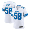 Penei Sewell Detroit Lions  Game Jersey -  White