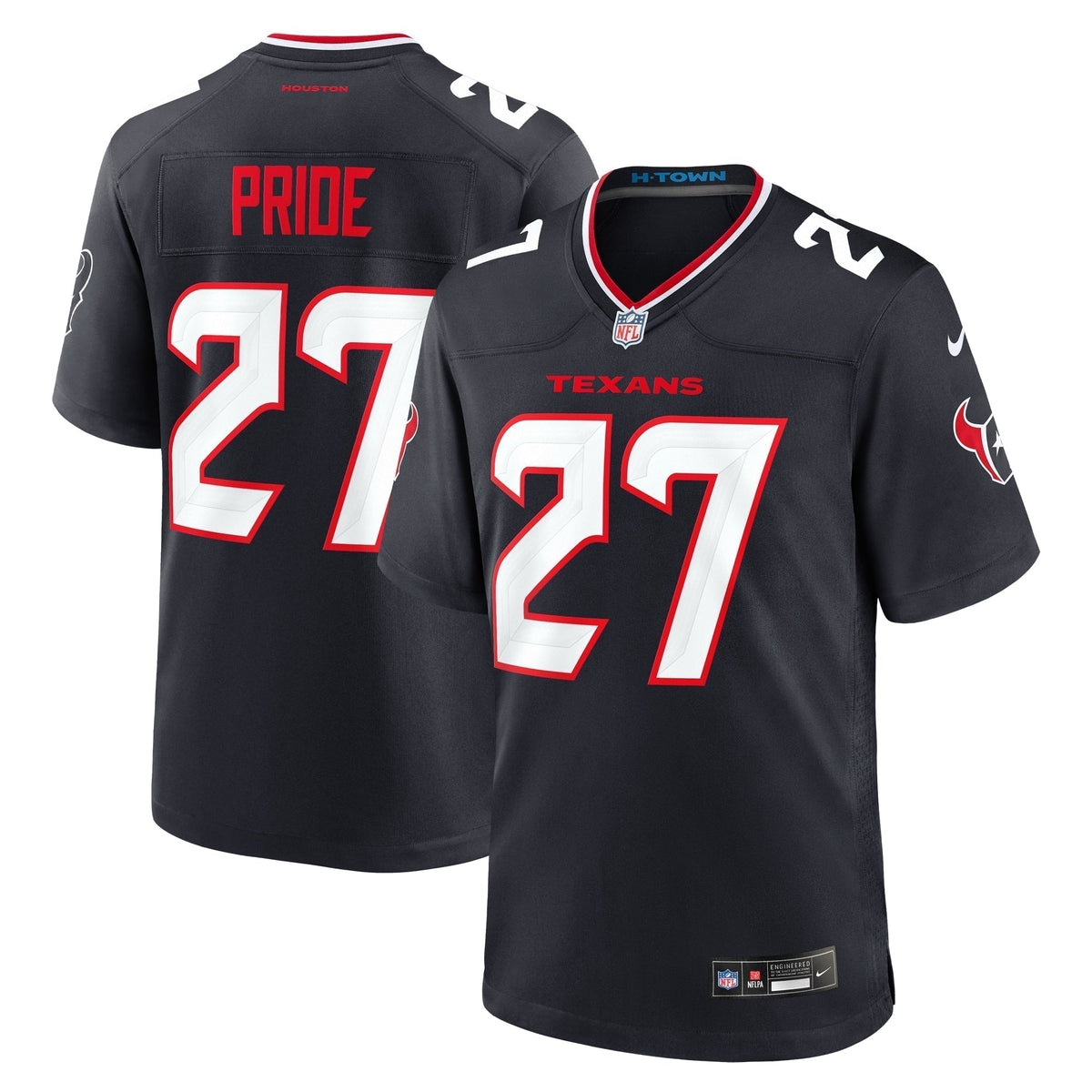 Troy Pride Houston Texans  Team Game Jersey -  Navy