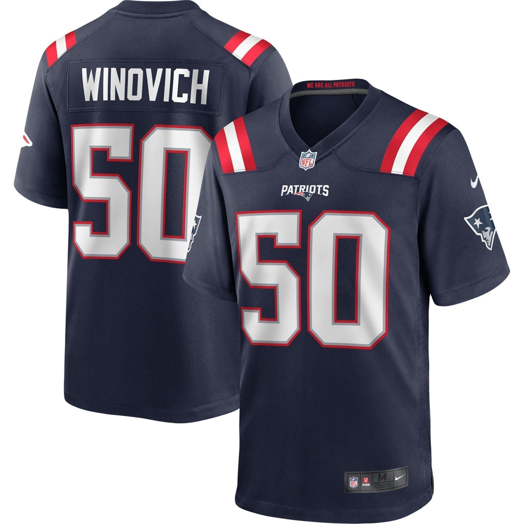 Chase Winovich New England Patriots  Game   Jersey - Navy