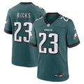 Eli Ricks Philadelphia Eagles  Team Game Jersey - Midnight Green