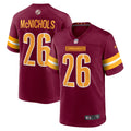 Jeremy McNichols Washington Commanders   Game Jersey -  Burgundy