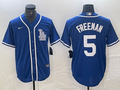 Men's Los Angeles Dodgers Freddie Freeman #5 Blue Limited Player Jersey1