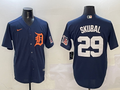Men's Detroit Tigers Tarik Skubal #29 Navy Limited Player Jersey