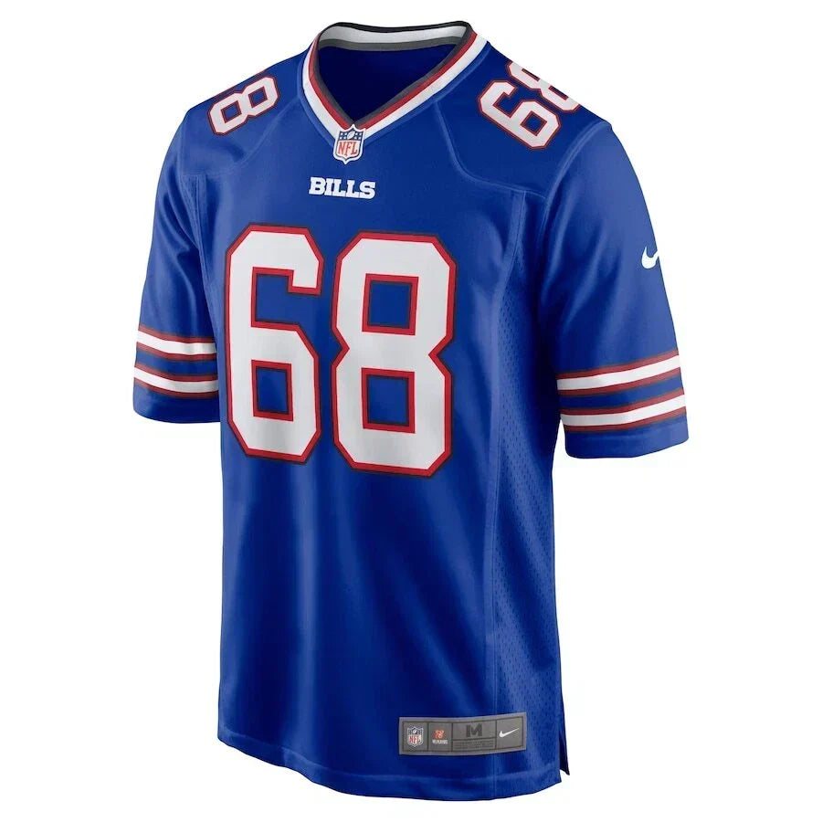 Buffalo Bills Tylan Grable #68  Men's Royal Blue Official  Game Jersey