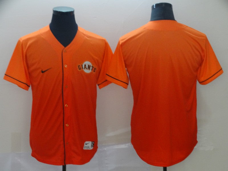 Men's San Francisco Giants Orange Blank Replica Jersey1
