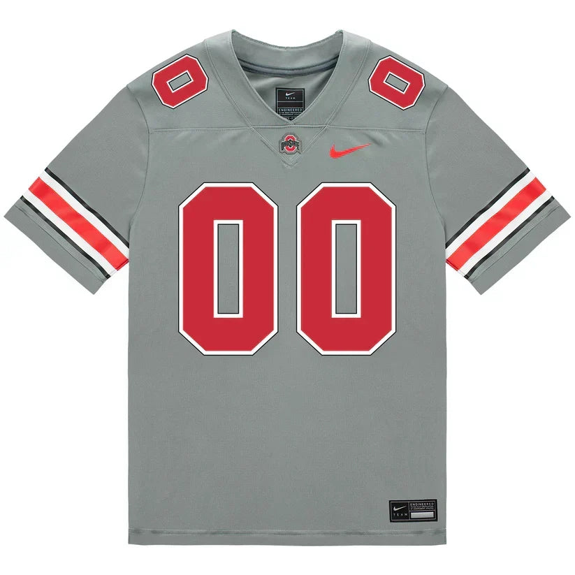 Custom Ohio States Buckeyes Jersey - Grey
