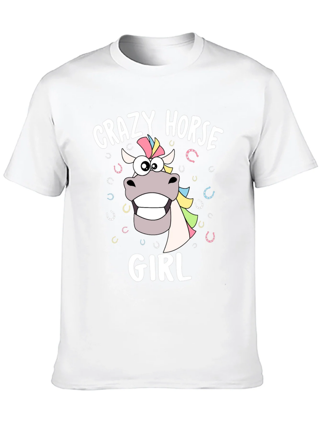 Crazy Horse Girl Graphic T-Shirt