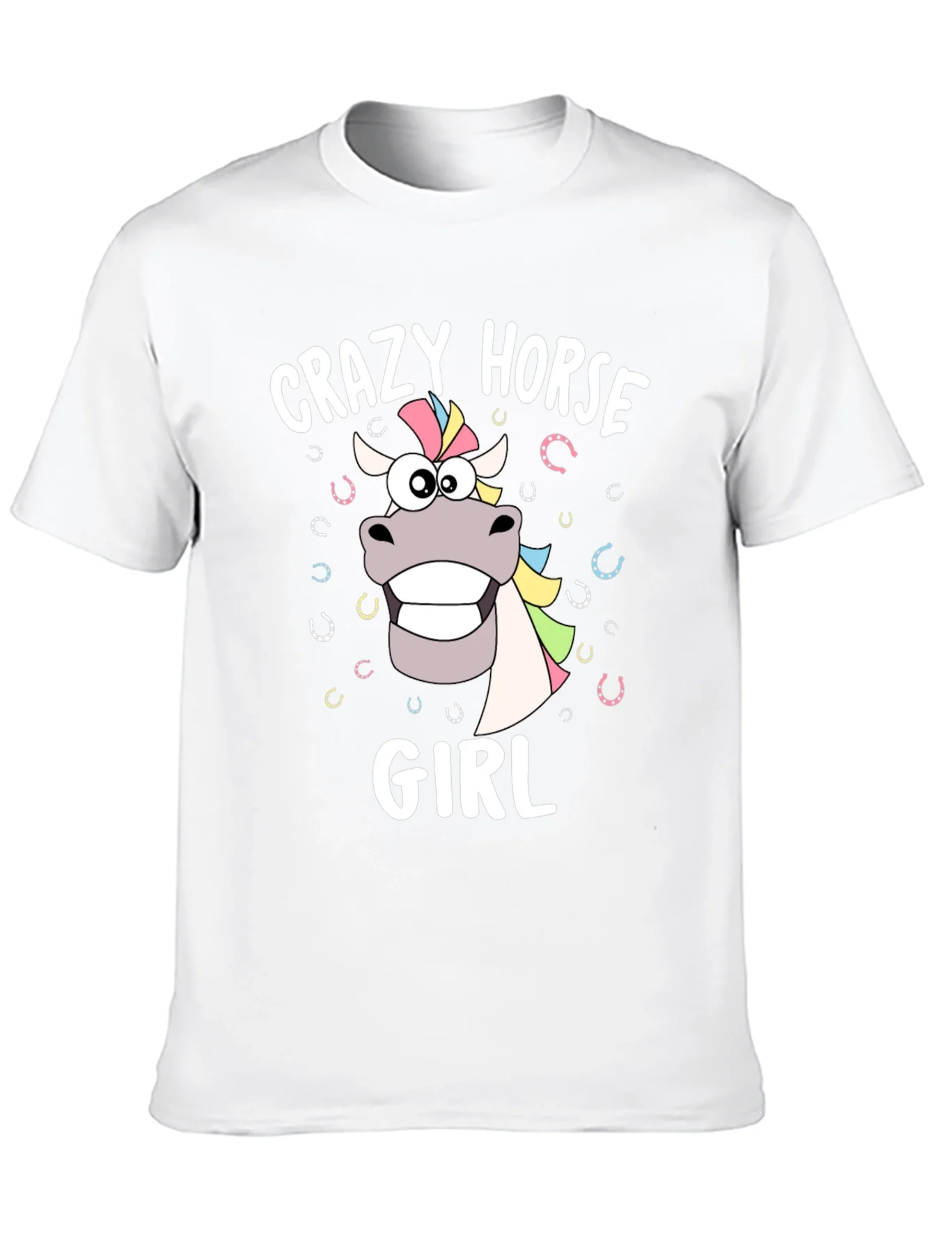 Crazy Horse Girl Graphic T-Shirt