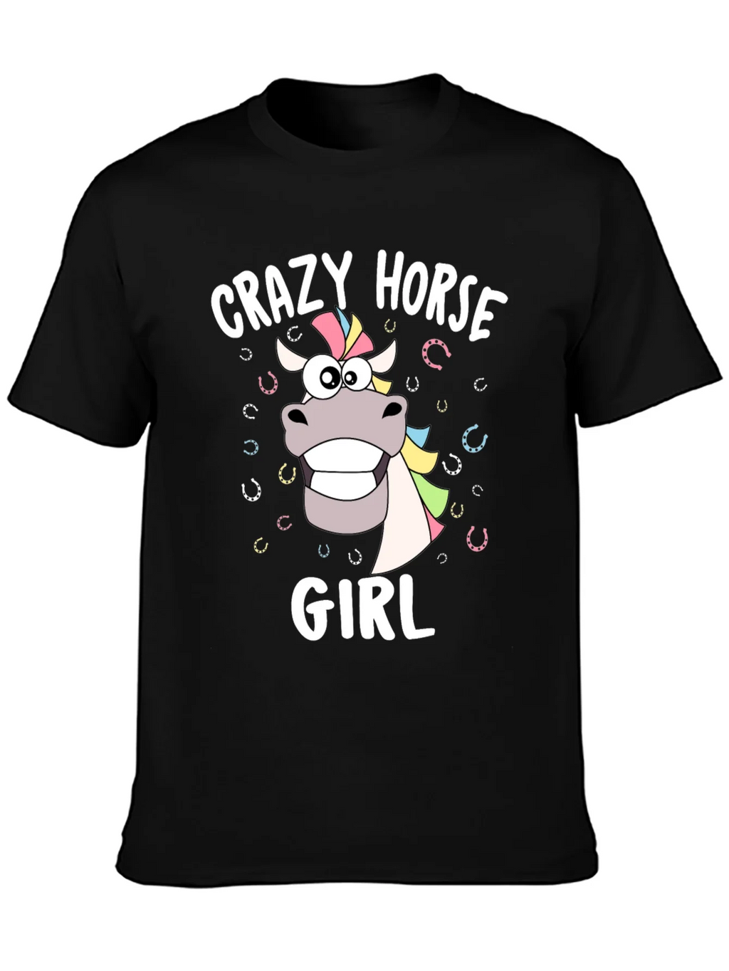 Crazy Horse Girl Graphic T-Shirt