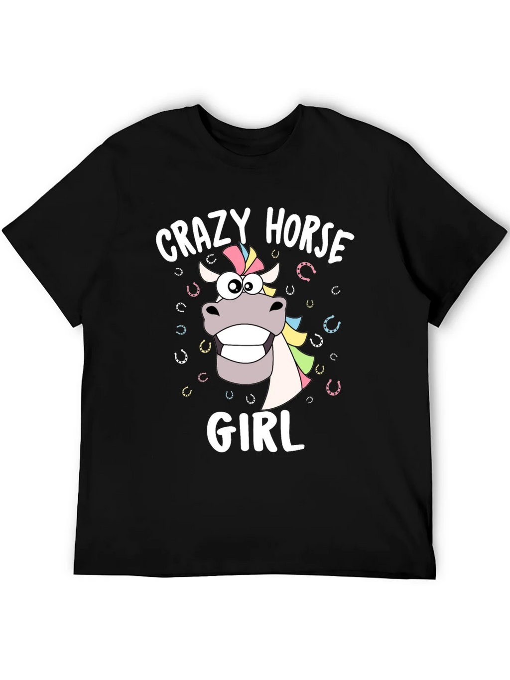 Crazy Horse Girl Graphic T-Shirt