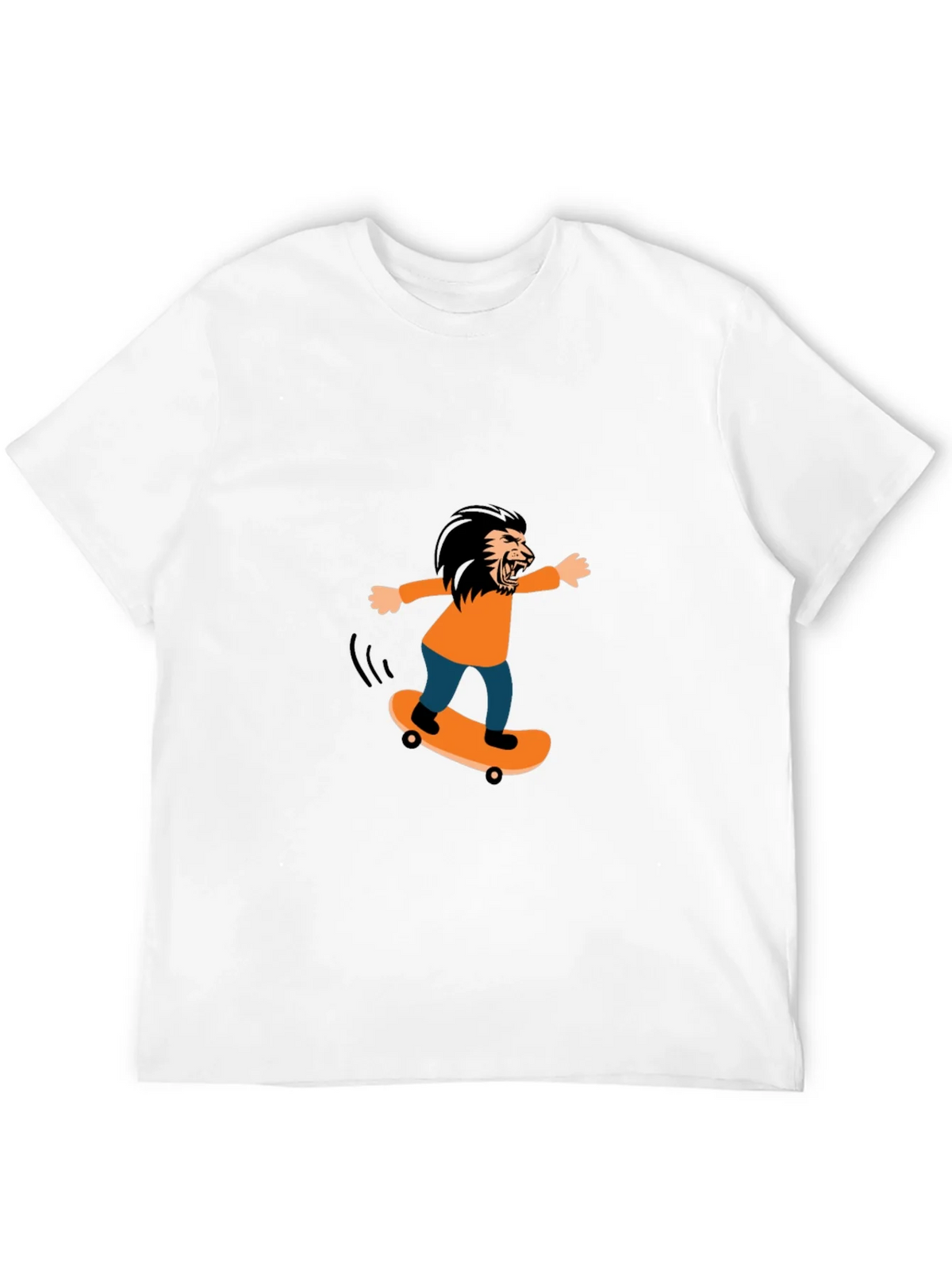Skateboarding Lion Graphic Tee