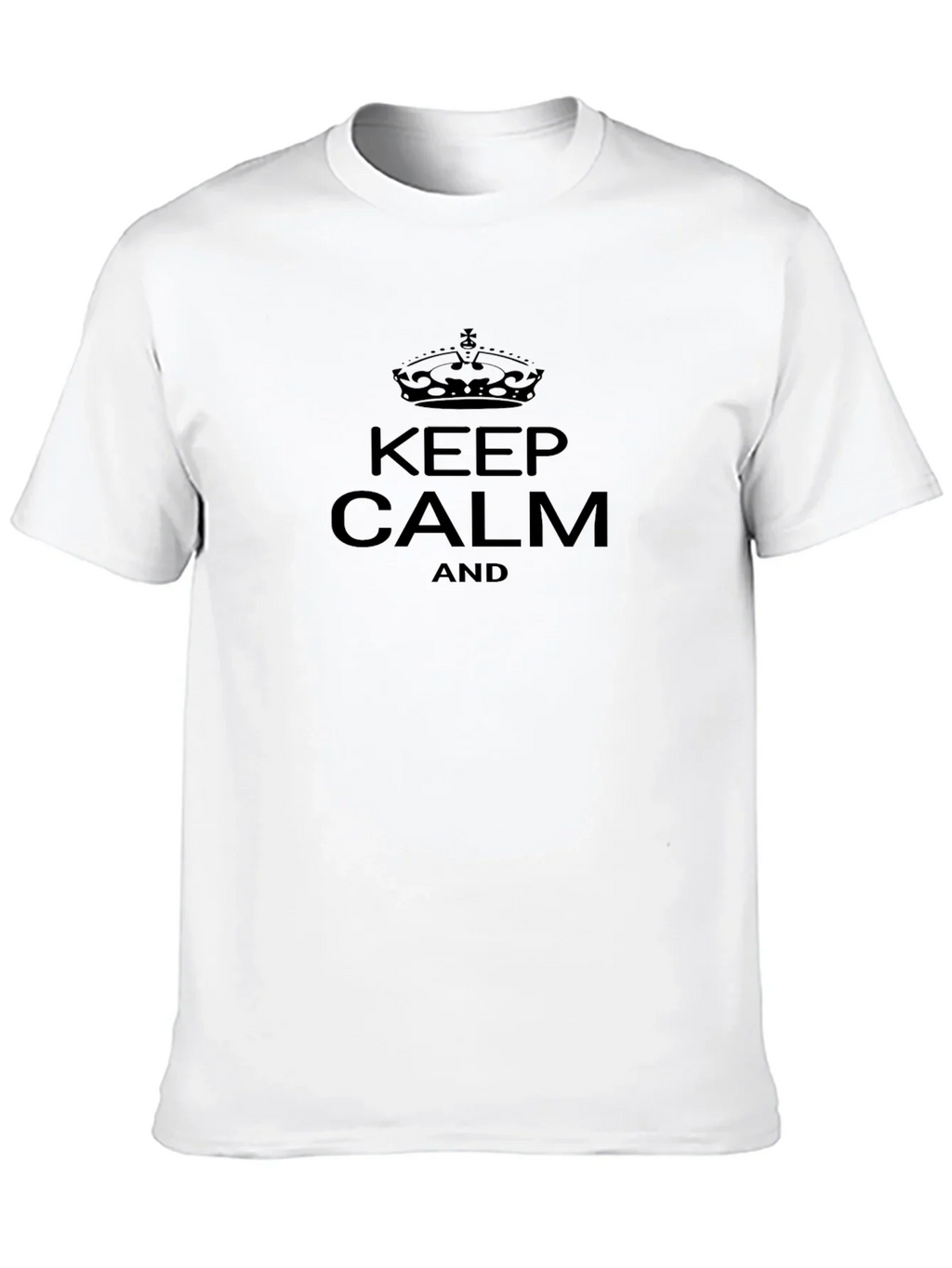 Keep Calm Graphic Tee - Classic Black T-Shirt