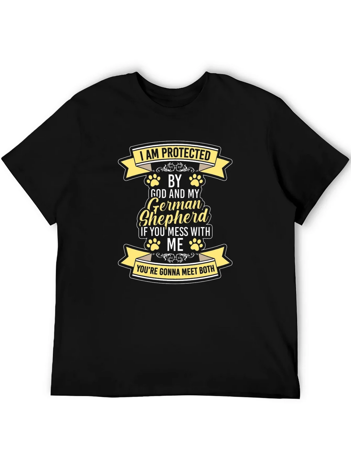 Protected by God and German Shepherd T-Shirt