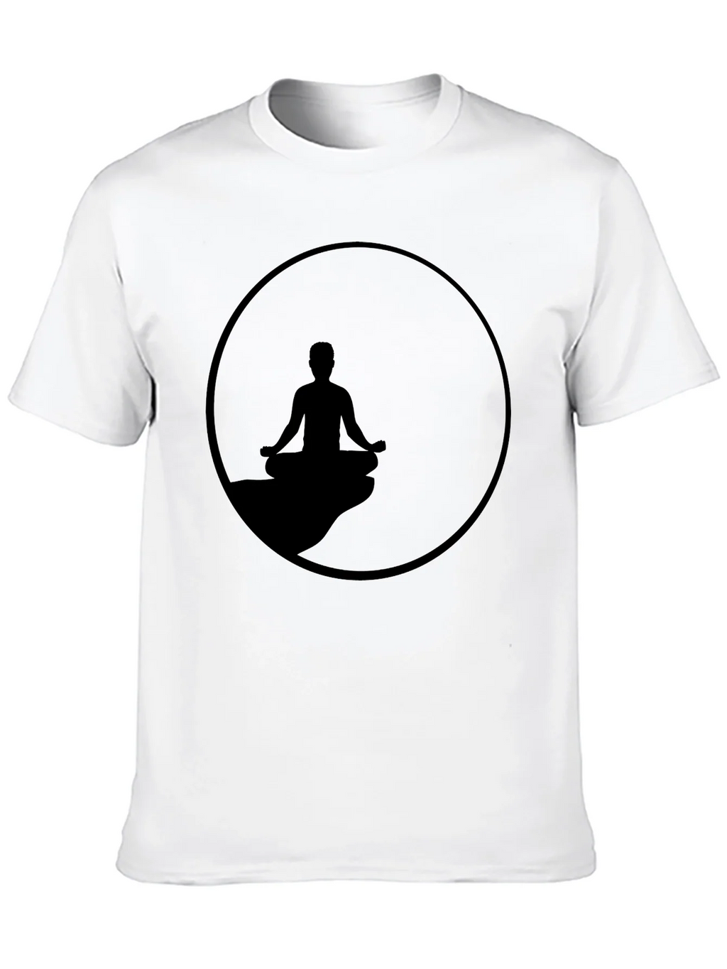 Zen Meditation T-Shirt - Relaxed Fit Black Tee