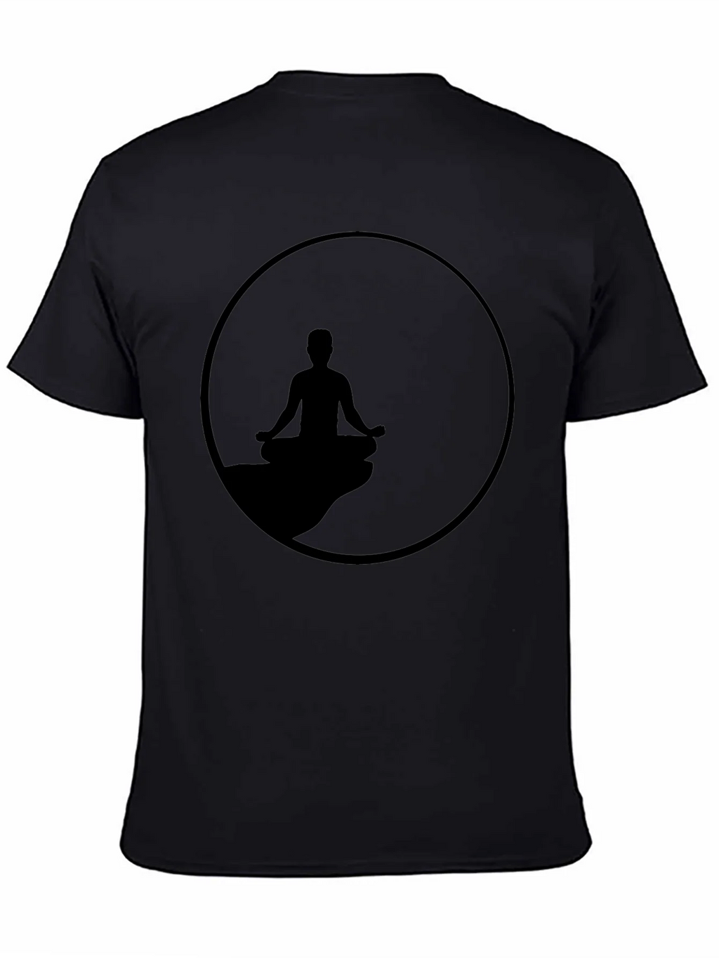 Zen Meditation T-Shirt - Relaxed Fit Black Tee