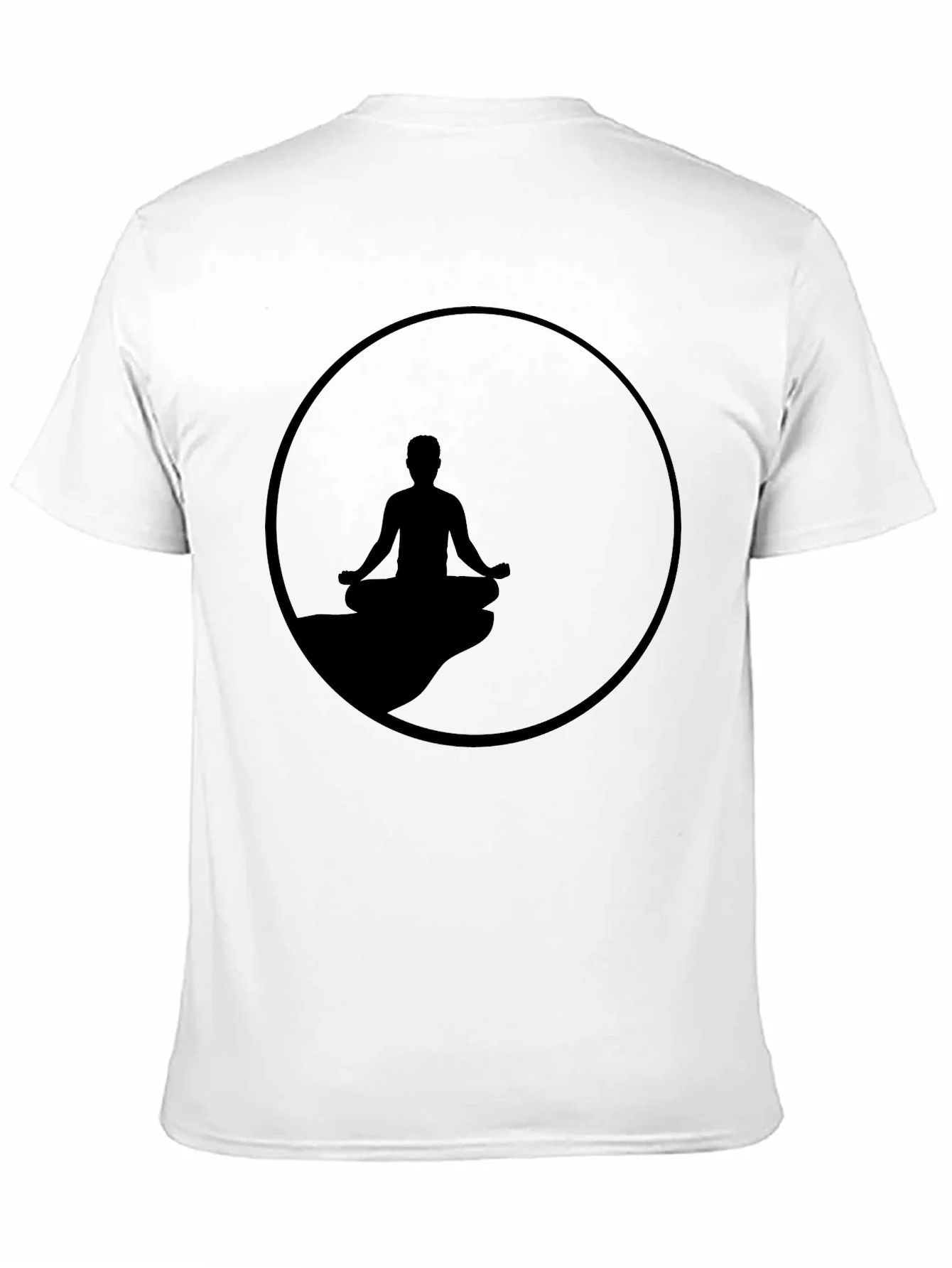 Zen Meditation T-Shirt - Relaxed Fit Black Tee
