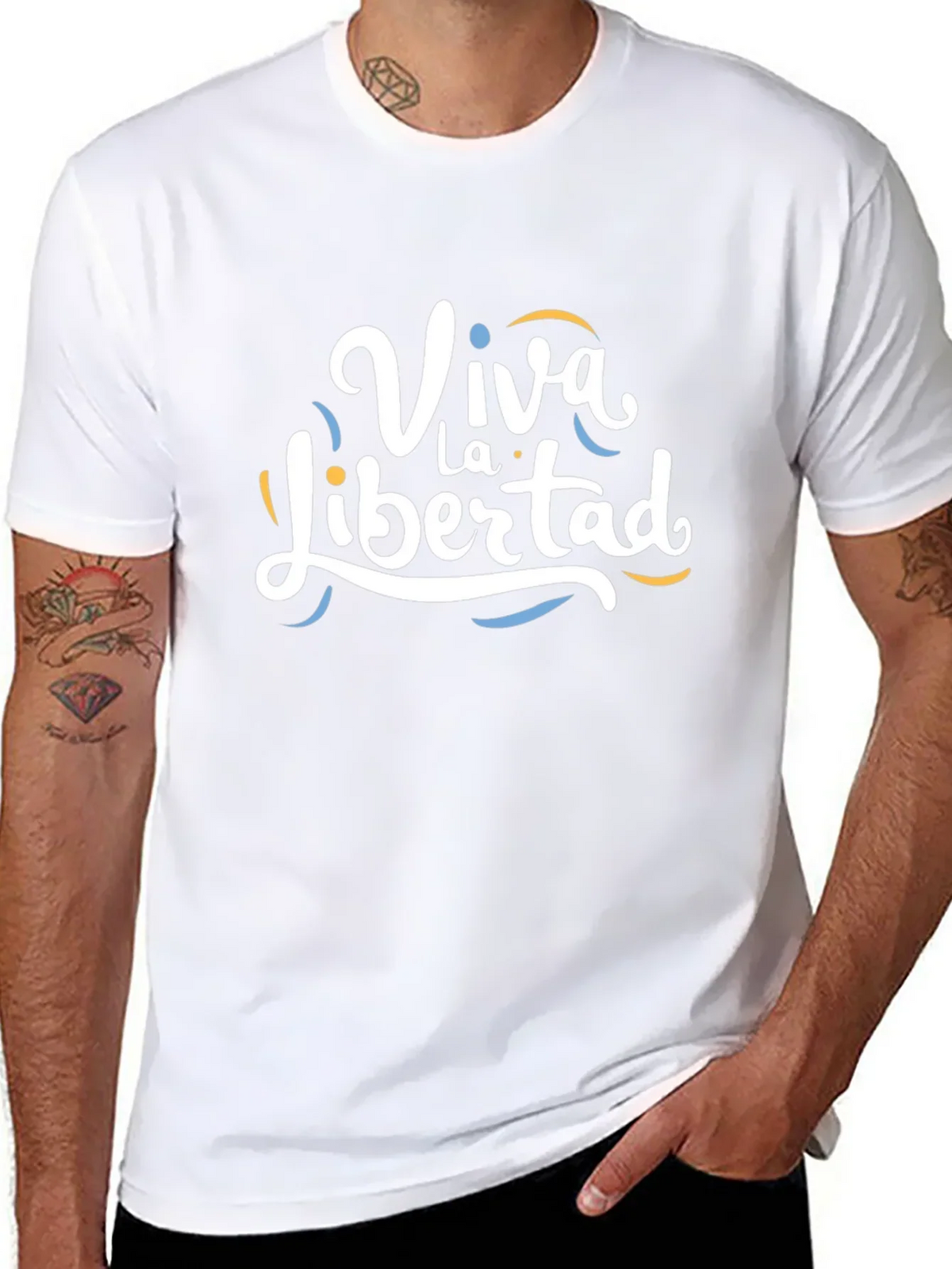 Viva La Libertad Graphic T-Shirt - Black