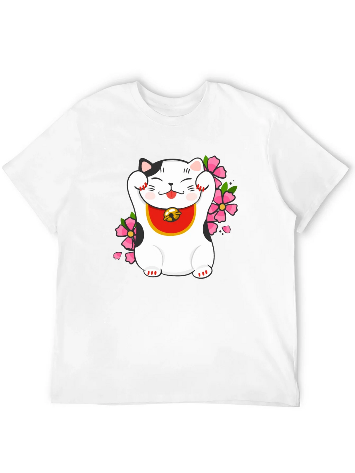 Lucky Cat T-Shirt - Trendy Graphic Tee